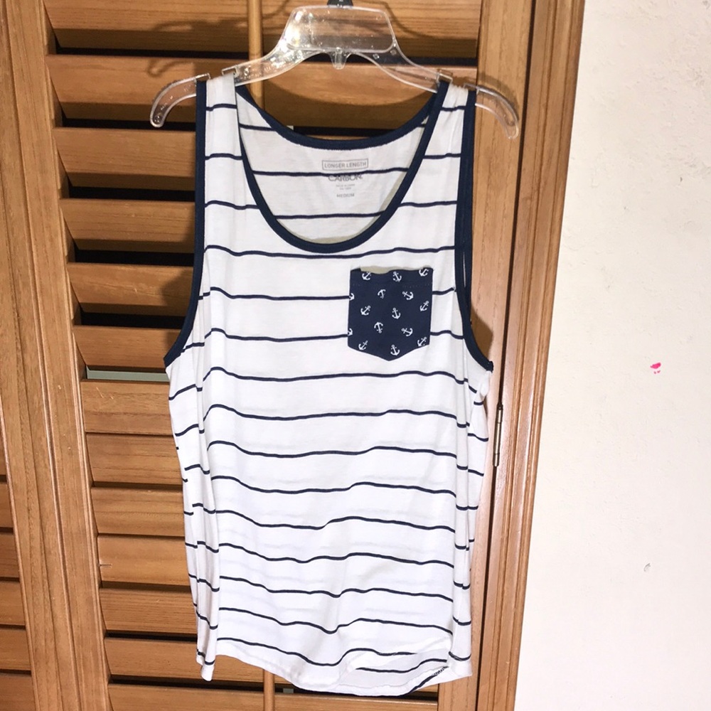 White carbon medium tank top